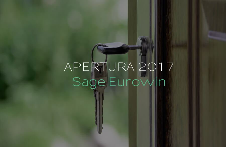 Servei d'obertura d'any Sage Eurowin 2017