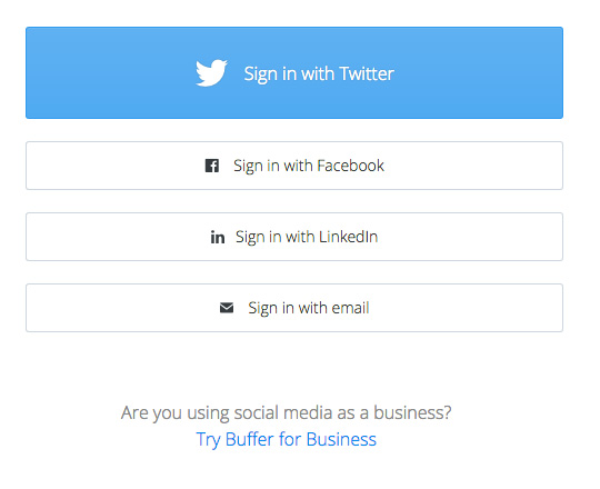 Com crear un compte a Buffer