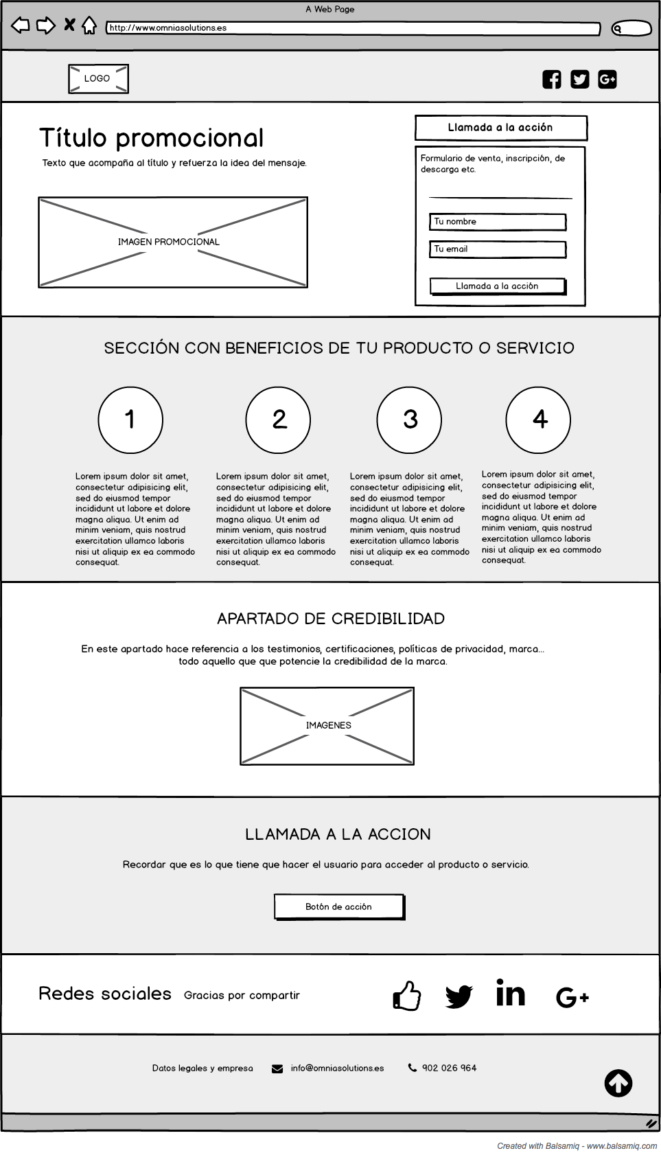Elementos de dise&ntilde;o de una Landing Page