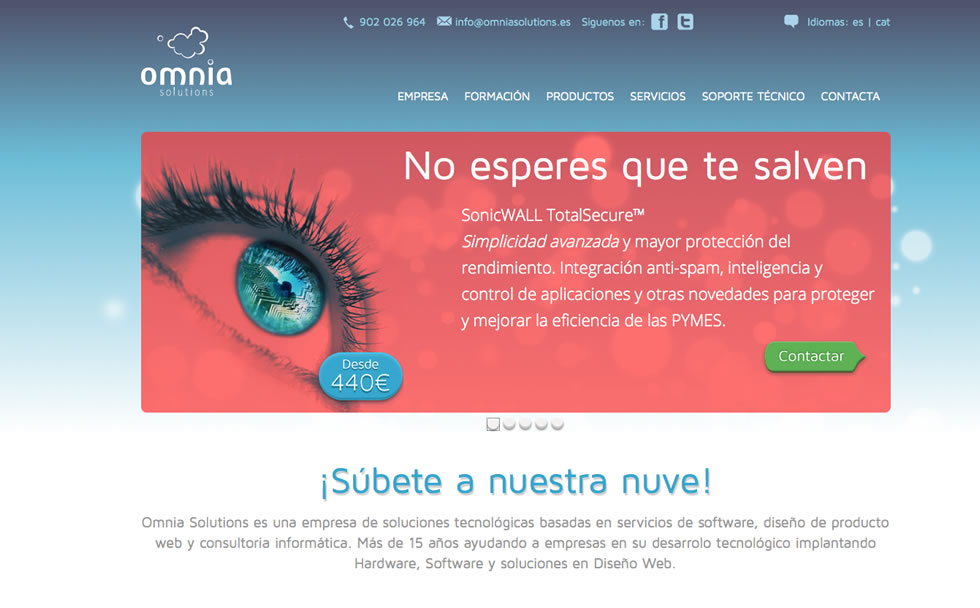Omnia estrena nueva web