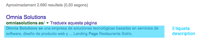 etiqueta meta description