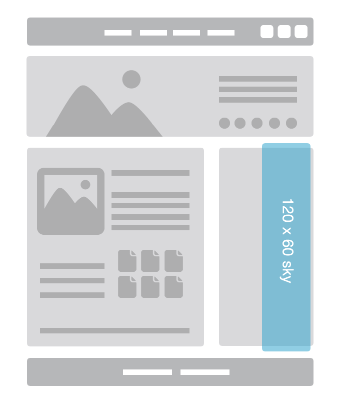 Acciones Push 120 x 60 sky
