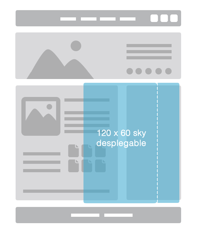 Push sky desplegable